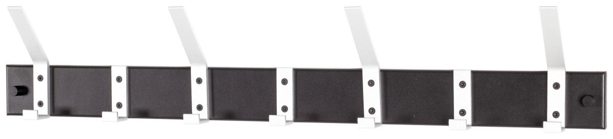 AKASZTÓLÉC - fekete/alumíniumszínű, Basics, fém (70/14/8cm) - Xora