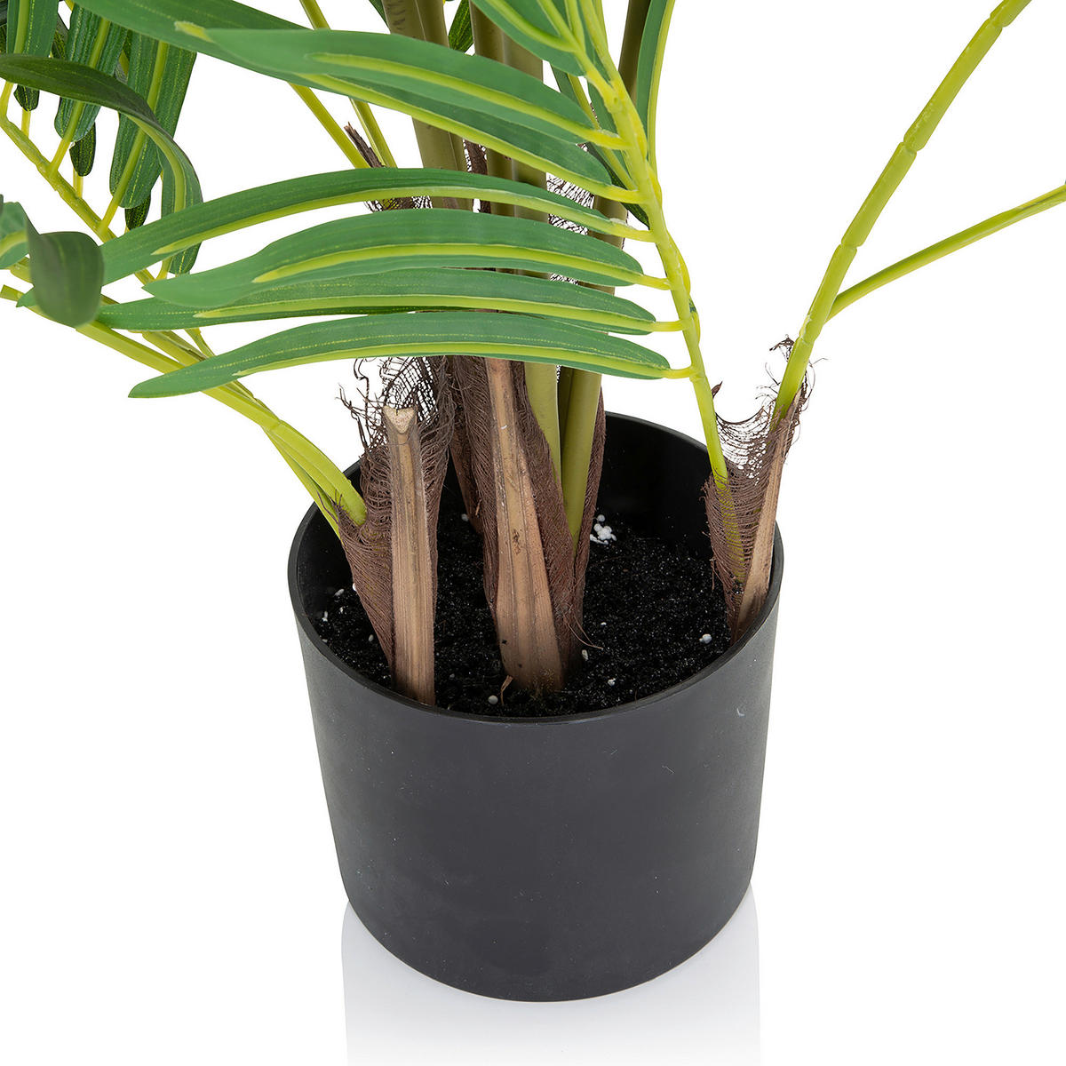 KUNSTPFLANZE Palme  - Schwarz/Braun, Basics, Kunststoff (70/120/70cm) - MID.YOU