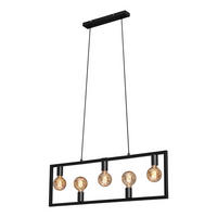 VISEČA SVETILKA  Kotak  98/150 cm          E27 - črna, Trend, kovina (98/150cm)