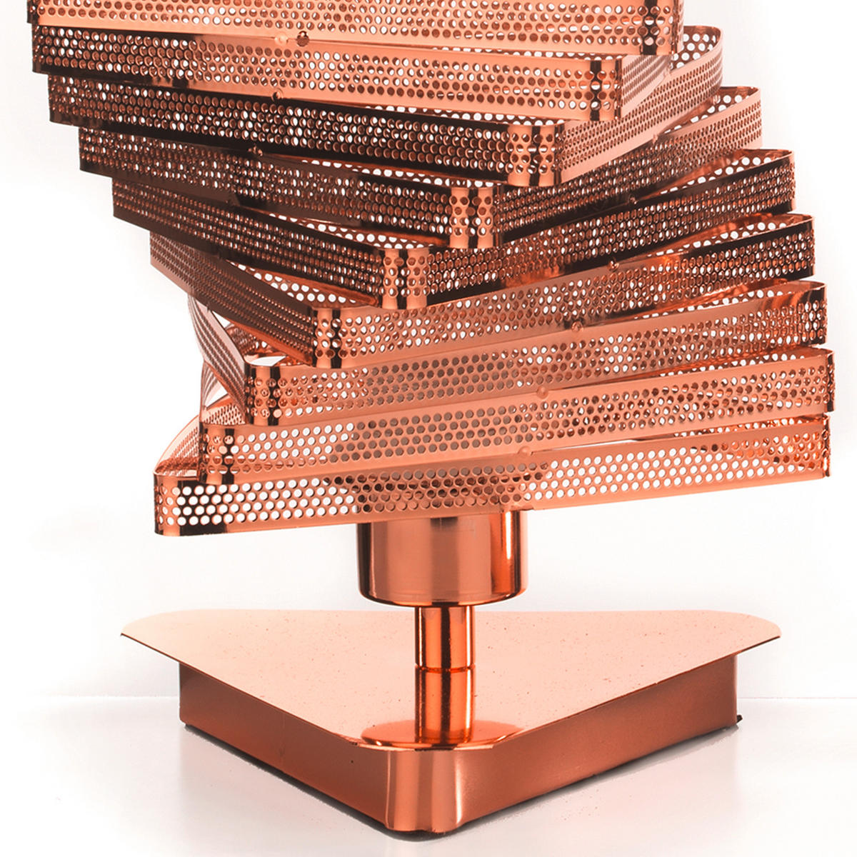 NACHTTISCHLEUCHTE 20/27 cm   - Kupferfarben, Design, Metall (20/27cm)