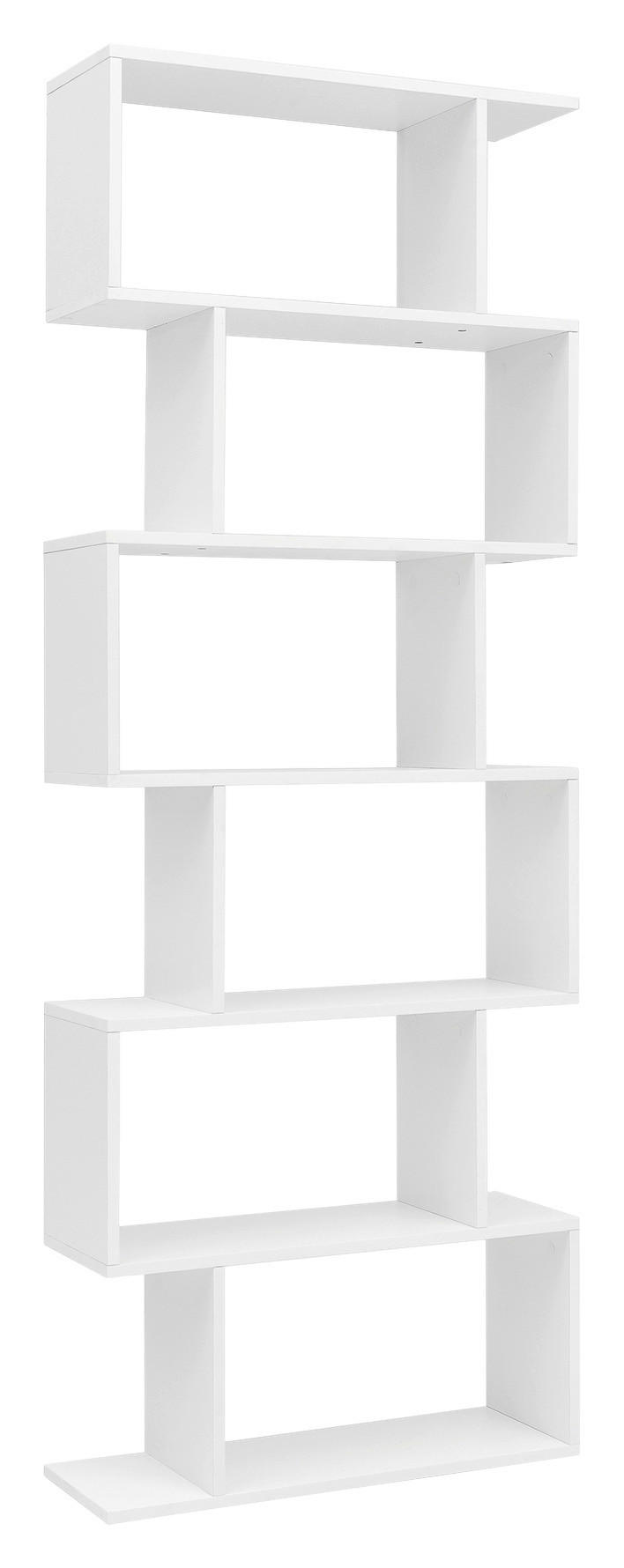 Standregal Mit 6 Offene Fächer B: 70 cm Weiß