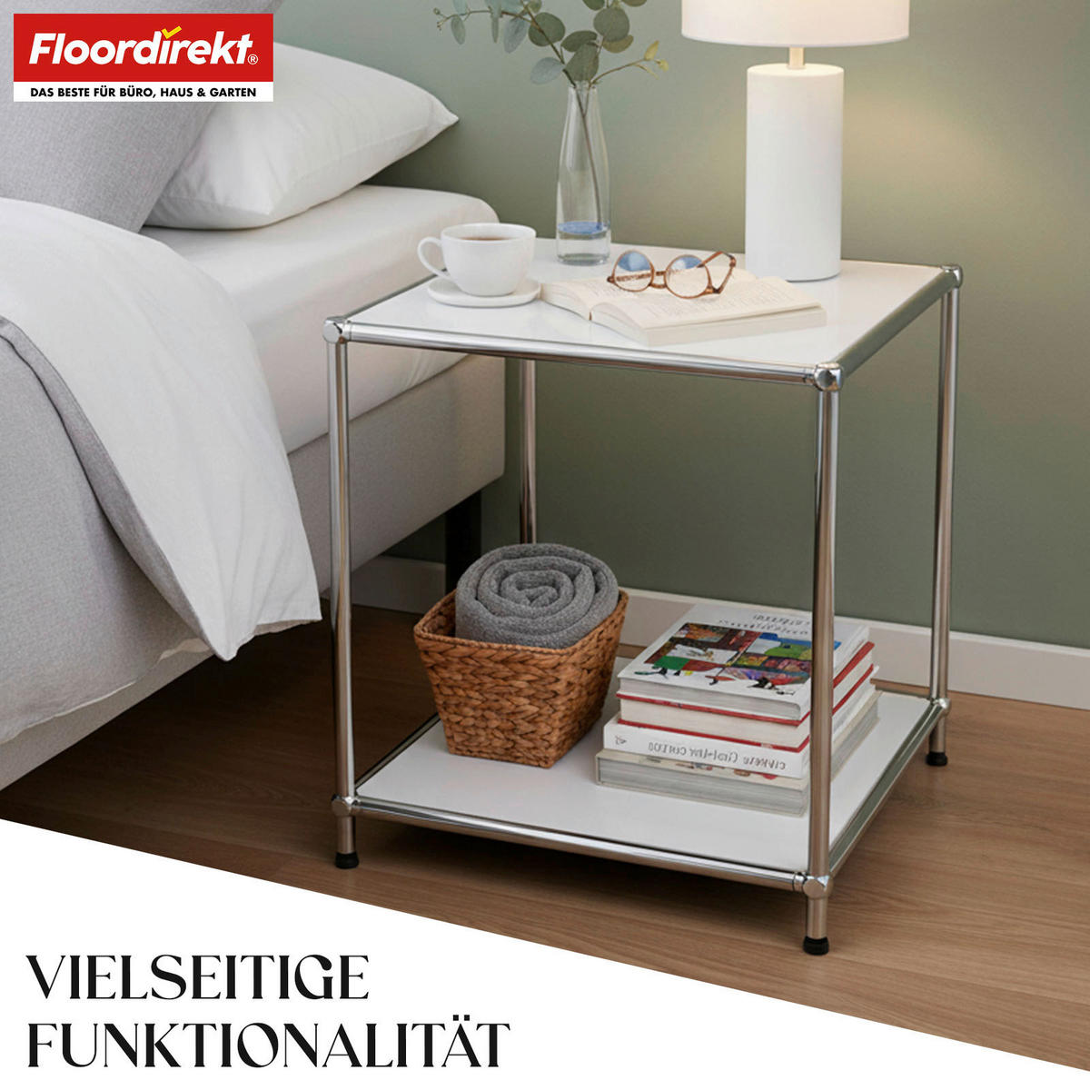 REGAL Weiß  - Weiß, Basics, Metall (40/46/40cm) - Floordirekt