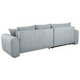 ECKSOFA  in Velours Grau  168/298 cm  - Schwarz/Grau, KONVENTIONELL, Kunststoff/Textil (168/298cm) - Carryhome