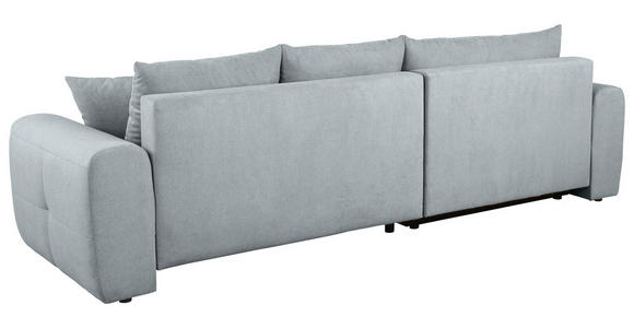ECKSOFA  in Velours Grau  168/298 cm  - Schwarz/Grau, KONVENTIONELL, Kunststoff/Textil (168/298cm) - Carryhome