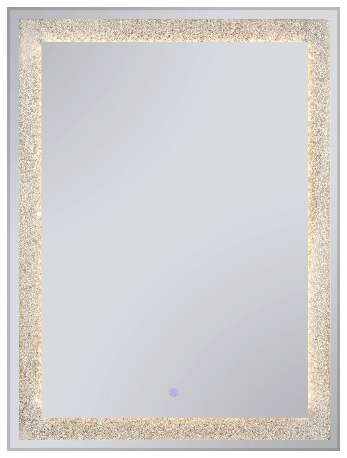 BADEZIMMERSPIEGEL 60/80/3,5 cm  - Schwarz, MODERN, Glas/Metall (60/80/3,5cm)