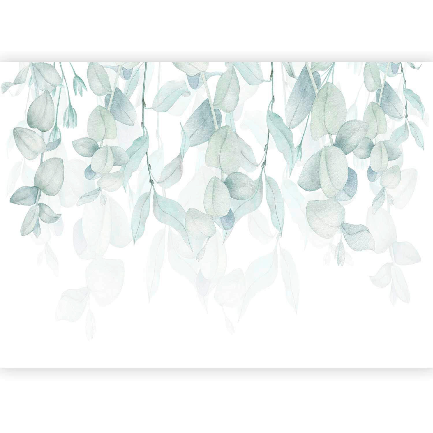 FOTOTAPETE  - Weiß/Grün, LIFESTYLE, Textil (400/280cm) - artgeist