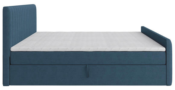 BOXBETT 160/200 cm  in Blau  - Blau/Schwarz, Basics, Kunststoff/Textil (160/200cm) - Carryhome