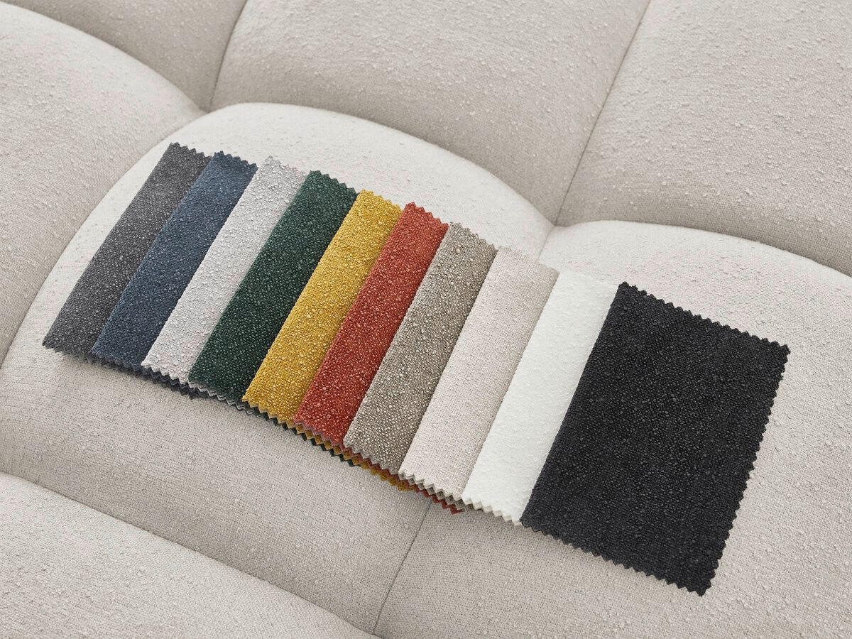 HOCKER EVEREST Struktur Beige  - Beige/Schwarz, MODERN, Kunststoff/Textil (166/100/40cm)