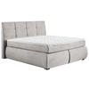 BOXSPRINGBETT 160/200 cm  in Ecru  - Wengefarben/Ecru, KONVENTIONELL, Holz/Textil (160/200cm) - Xora