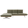ECKSOFA in Flachgewebe Grün  - Schwarz/Grün, Design, Holz/Textil (159/314cm) - Dieter Knoll