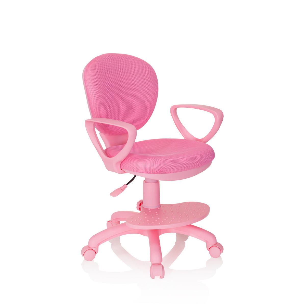 MLADINSKI VRTLJIVI STOL umetna masa pink  - pink, Basics, umetna masa (53/83-95/51cm) - MID.YOU