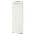 GARDEROBE 3-teilig  in 130/195/37 cm  - Eichefarben/Weiß, Design, Glas/Holz (130/195/37cm) - Novel