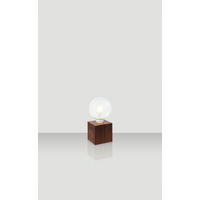 STOLNÁ LAMPA, E27, 10/10/10 cm - farba duba/tmavohnedá, Natur, kov (10/10/10cm) - Xora
