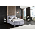 BOXSPRINGBETT 140/200 cm  in Grau  - Alufarben/Grau, KONVENTIONELL, Textil/Metall (140/200cm) - Dieter Knoll