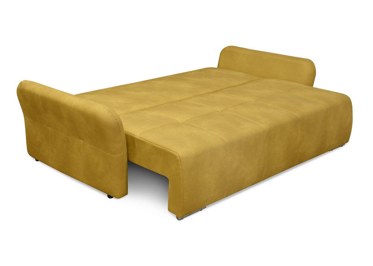 SOFA LEŽAJ žuta  - žuta, Moderno, drvo/tekstil (225/100/68cm) - Hom`in