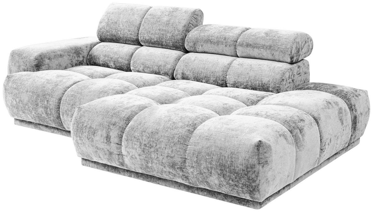 HÖRNSOFFA i flatväv cremefärgad  - cremefärgad, Modern, textil (239/150cm) - MID.YOU