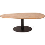 COUCHTISCH in Holz 120/70/40 cm  - Eichefarben/Schwarz, Design, Holz/Metall (120/70/40cm) - Novel