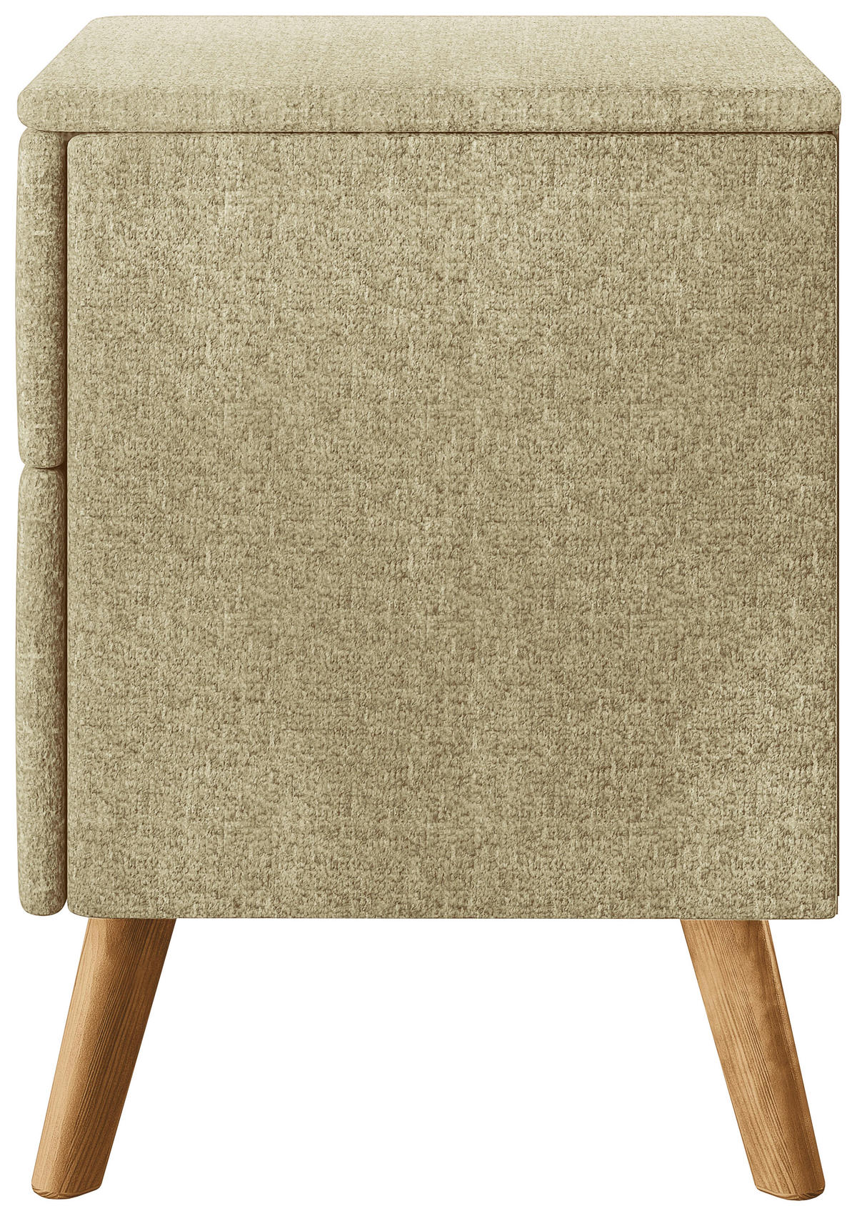 NACHTSCHRANK 40/60/40 cm Eiche vollmassiv  - Hellgrün, Design, Holz/Textil (40/60/40cm) - Esposa