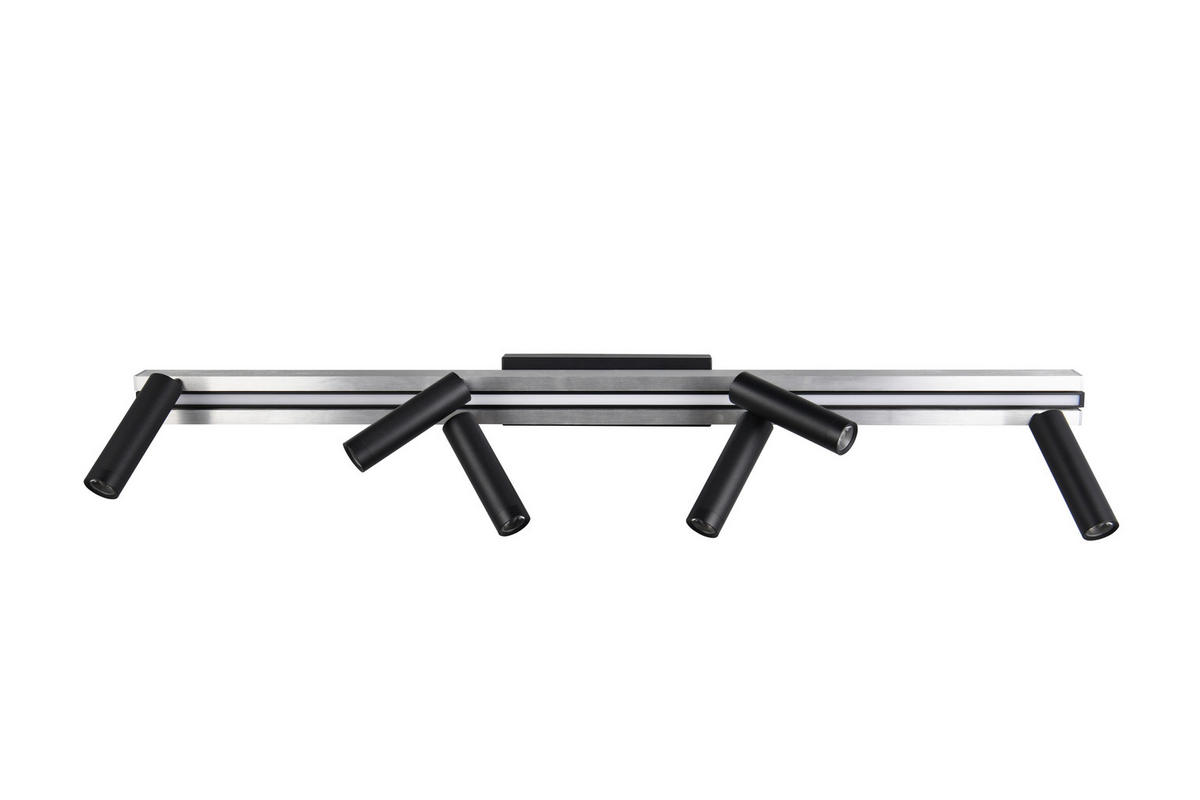 LED-STRAHLER Zeno 180/23/8,5 cm   - Schwarz/Alufarben, Basics, Metall (180/23/8,5cm) - Trio Leuchten