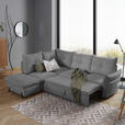 ECKSOFA in Bouclé Hellgrau  - Hellgrau/Schwarz, Design, Textil/Metall (220/250cm) - Xora