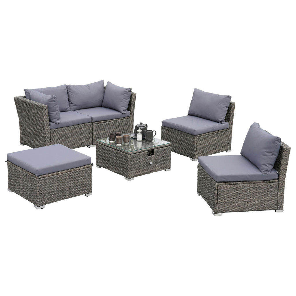 Gardenson ZAHRADNÍ SEDACÍ SOUPRAVA 14dílné, kov, plast, sklo, textil