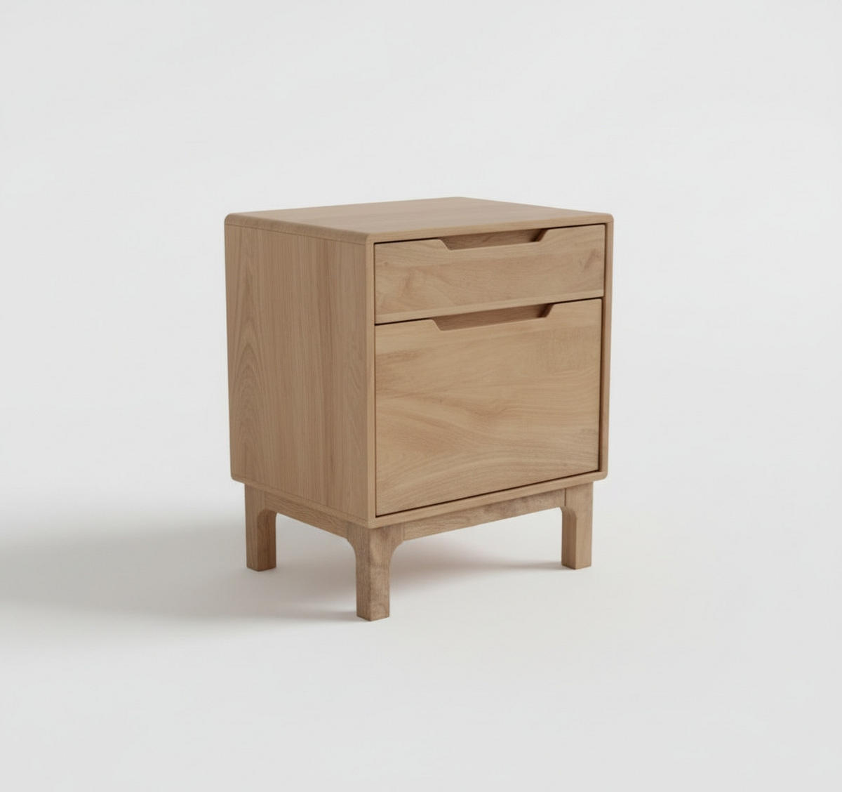 NACHTKÄSTCHEN 40/50/35 cm  in Hartholz Mangoholz Naturfarben  - Naturfarben, MODERN, Holz (40/50/35cm) - MID.YOU