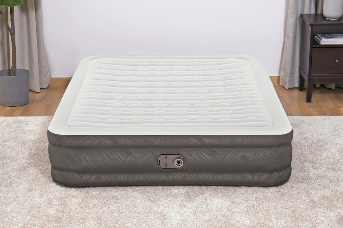 LUFTBETT FORTECH QUEEN 69133 Grau, Dunkelgrau  - Dunkelgrau/Grau, KONVENTIONELL, Kunststoff (203/152/36cm) - Bestway