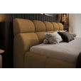 POLSTERBETT inkl. Bettkasten Lattenrost, Bettkasten Currygelb 140/200 cm  - Currygelb/Schwarz, Design, Holz/Kunststoff (140/200cm) - Esposa