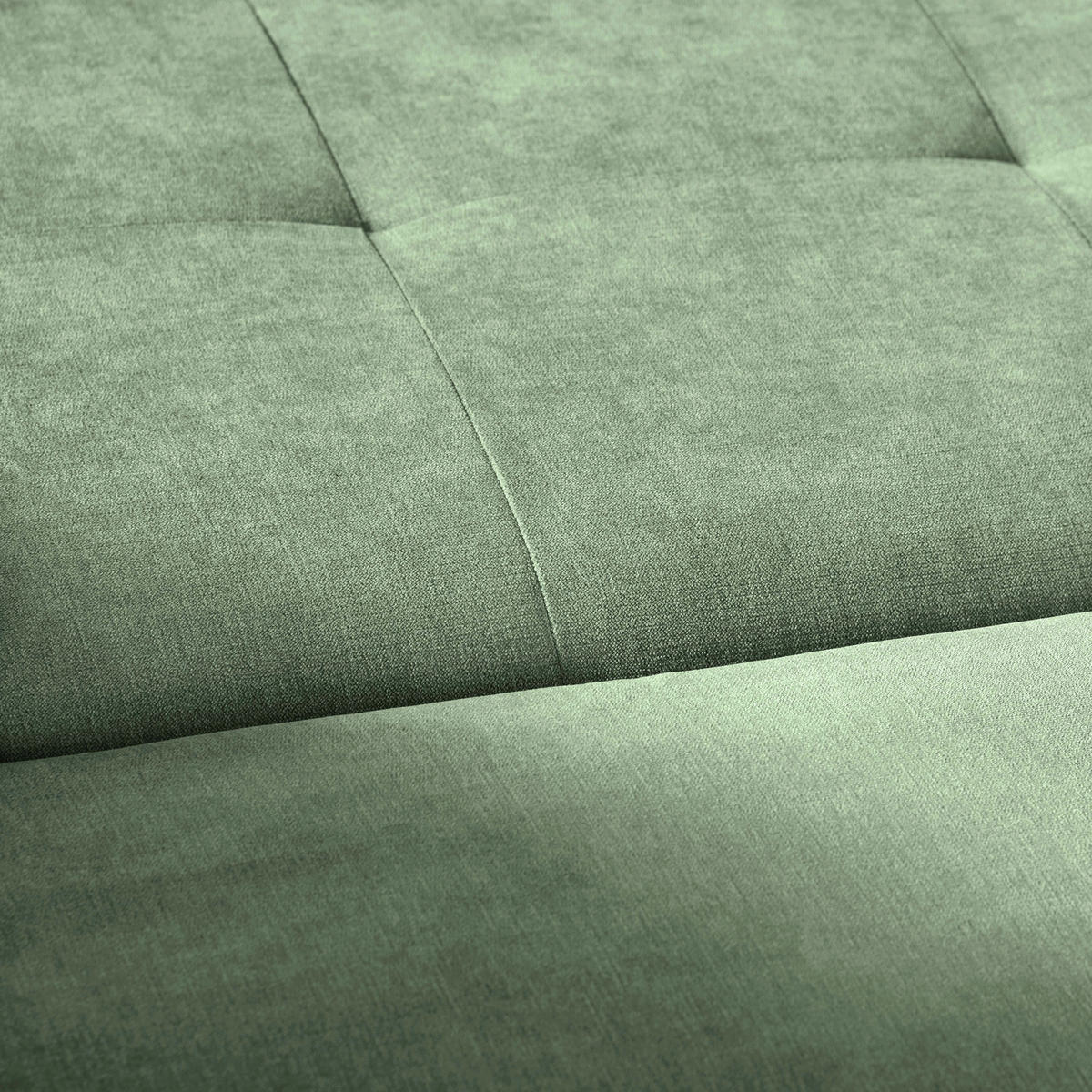 CloseUp von MID.YOU ECKSOFA Weiß, Olivgrün Flachgewebe.