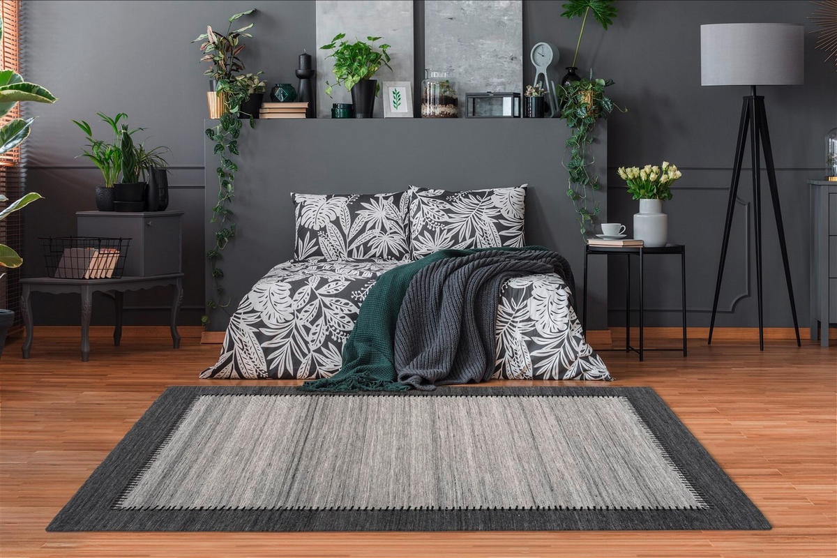 FLACHWEBETEPPICH 200/290 cm Phoenix 310 Grau / Anthrazit Anthrazit, Grau  - Anthrazit/Grau, KONVENTIONELL, Textil (200/290cm)