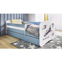 KINDER-/JUNIORBETT - Blau/Birkefarben, MODERN, Holz/Holzwerkstoff (80/160cm) - MID.YOU