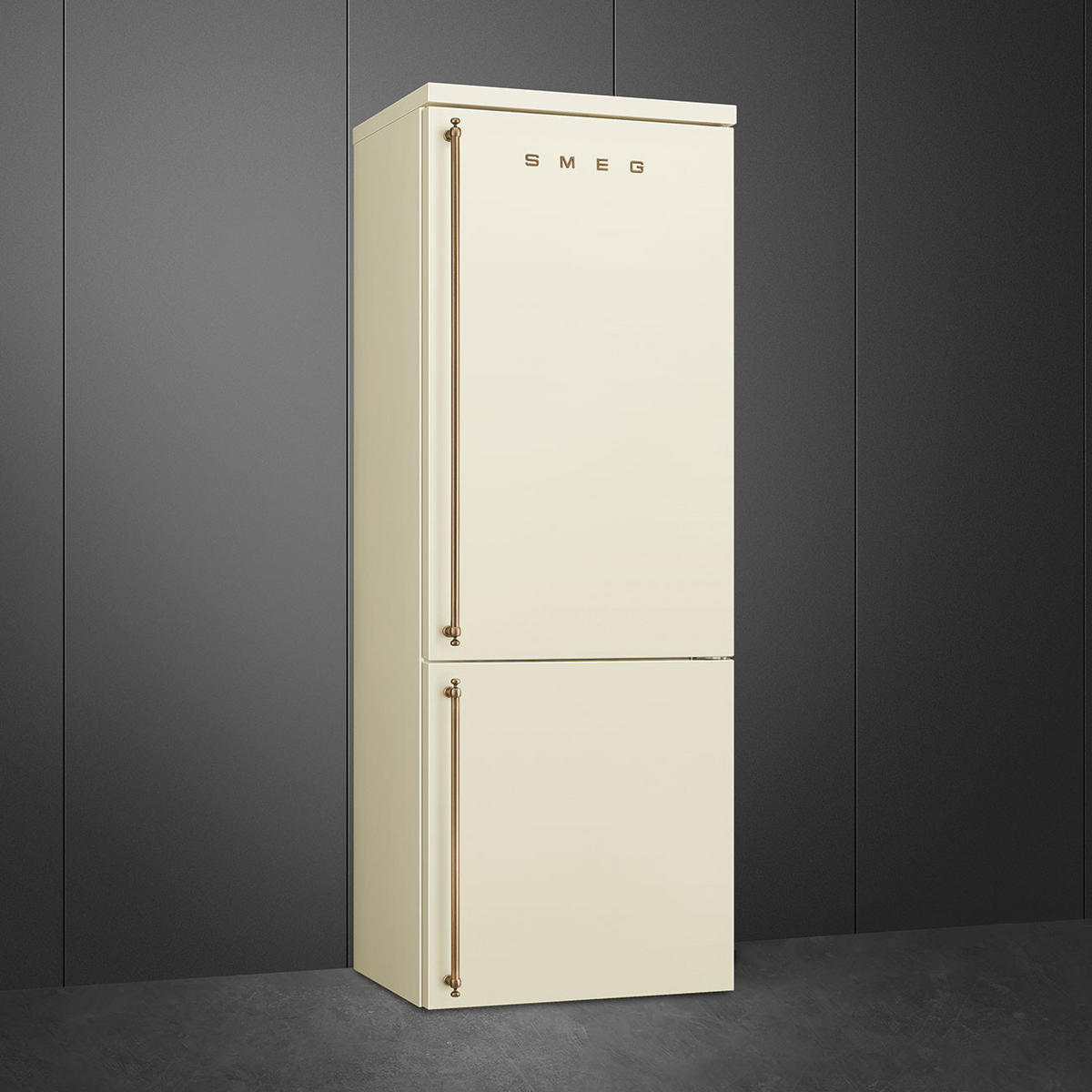 KÜHL-GEFRIER-KOMBINATION FA8005RPO5  - Creme, Basics, Glas/Metall (70,4/195,5/70,4cm) - SMEG