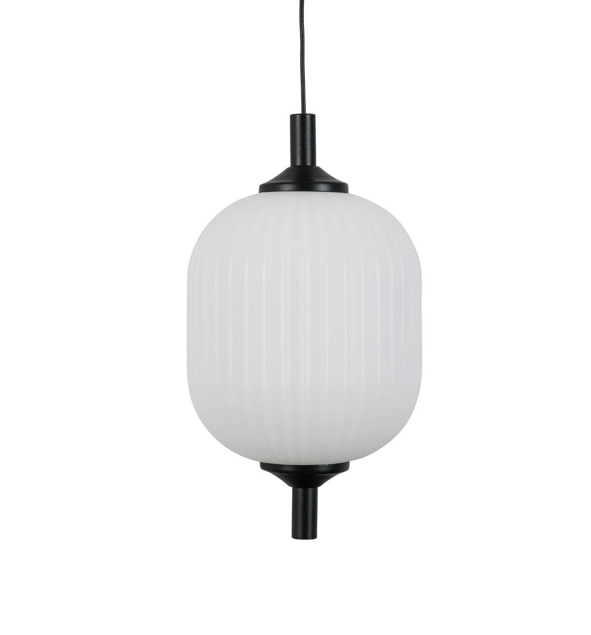 LED FÜGGŐLÁMPA 47/150 cm  - fekete/fehér, Trend, műanyag/fém (47/150cm) - Novel