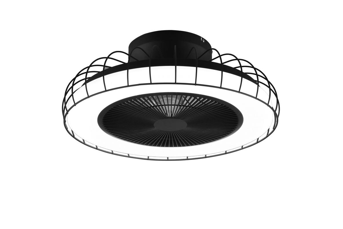 PLAFONSKI VENTILATOR  Sandfjord  - bela/crna, Osnovno, metal/plastika (52.0/21.0cm)