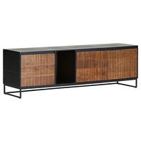 LOWBOARD  in 170/55/45 cm  - Schwarz/Braun, LIFESTYLE, Holz/Holzwerkstoff (170/55/45cm) - Landscape