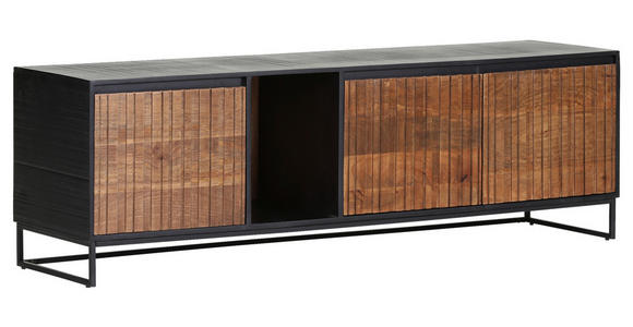 LOWBOARD in 170/55/45 cm - Schwarz/Braun, LIFESTYLE, Holz/Holzwerkstoff (170/55/45cm) - Landscape