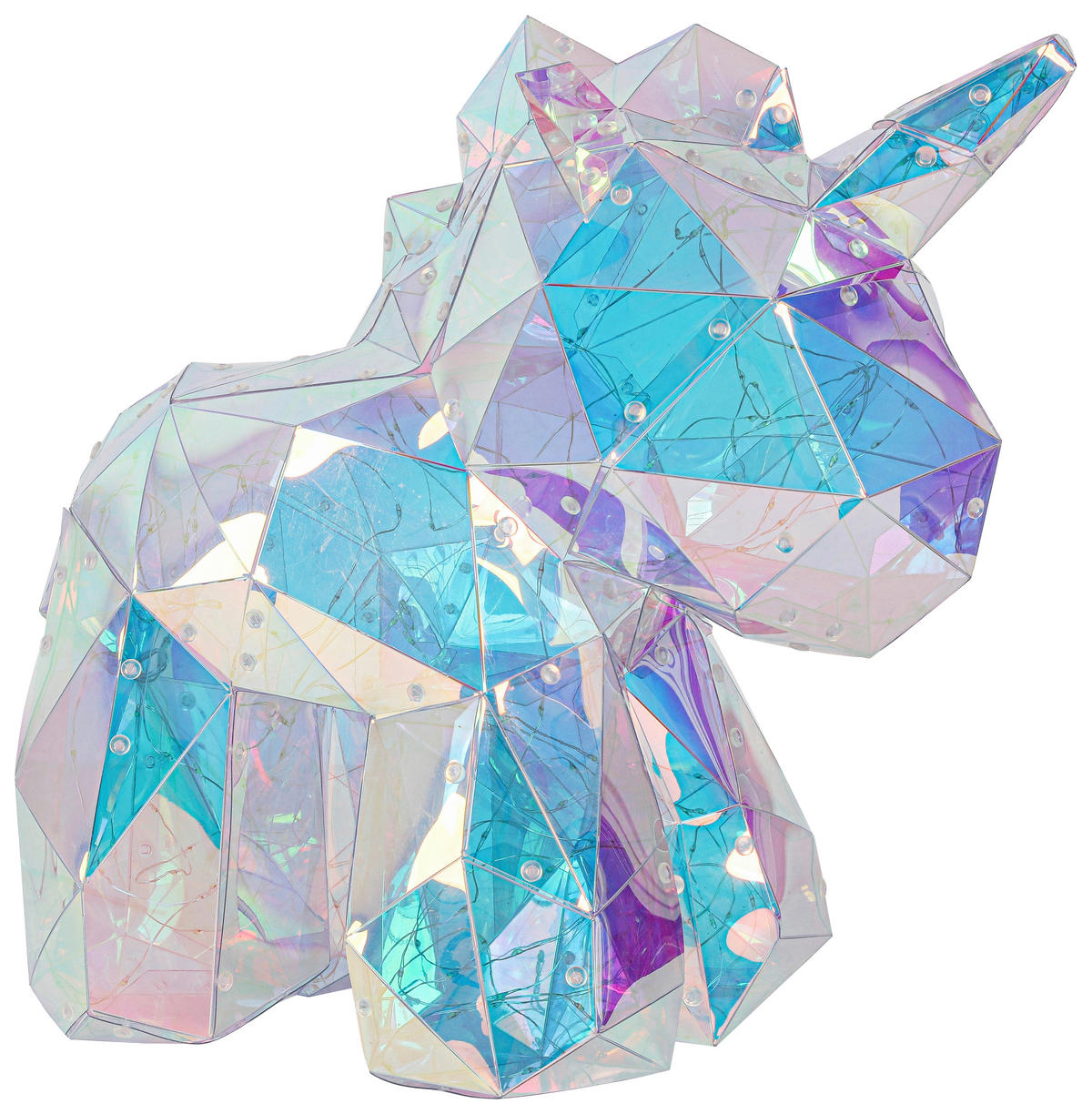 TISCHLEUCHTE - Transparent/Perlmutt, Trend, Kunststoff (23/38/36cm) - Novel