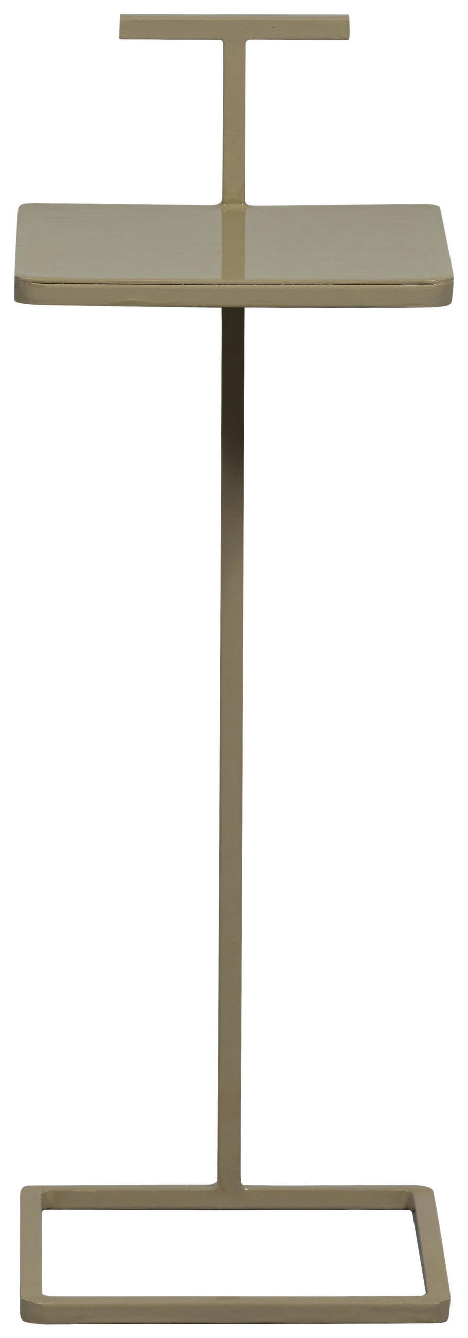 BEISTELLTISCH in Metall 22/22/64 cm  - Sandfarben, Design, Metall (22/22/64cm) - Livetastic