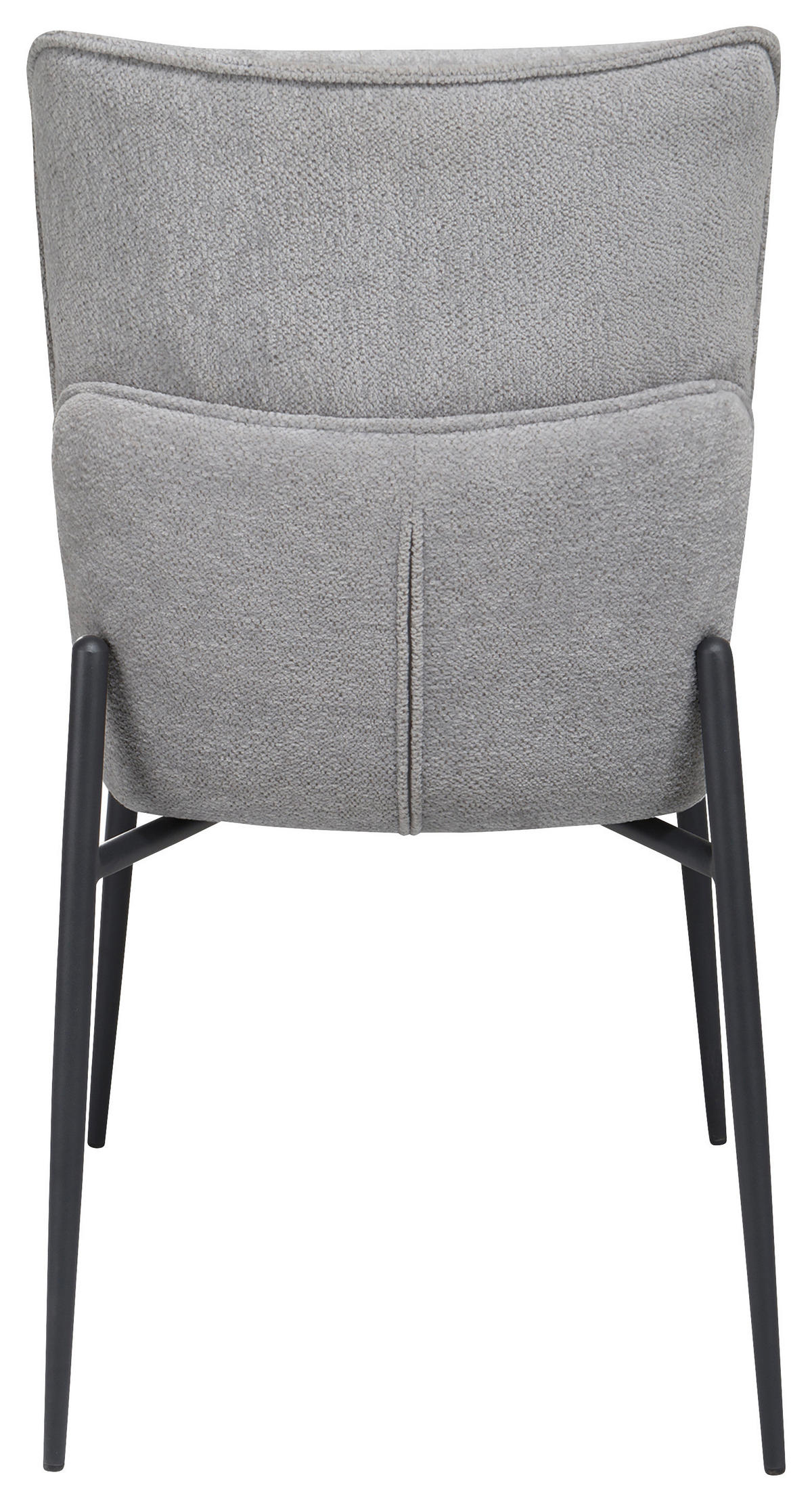 STOL   mikrofiber  - ljusgrå/svart, Design, metall/textil (45,5/88/64cm) - Novel