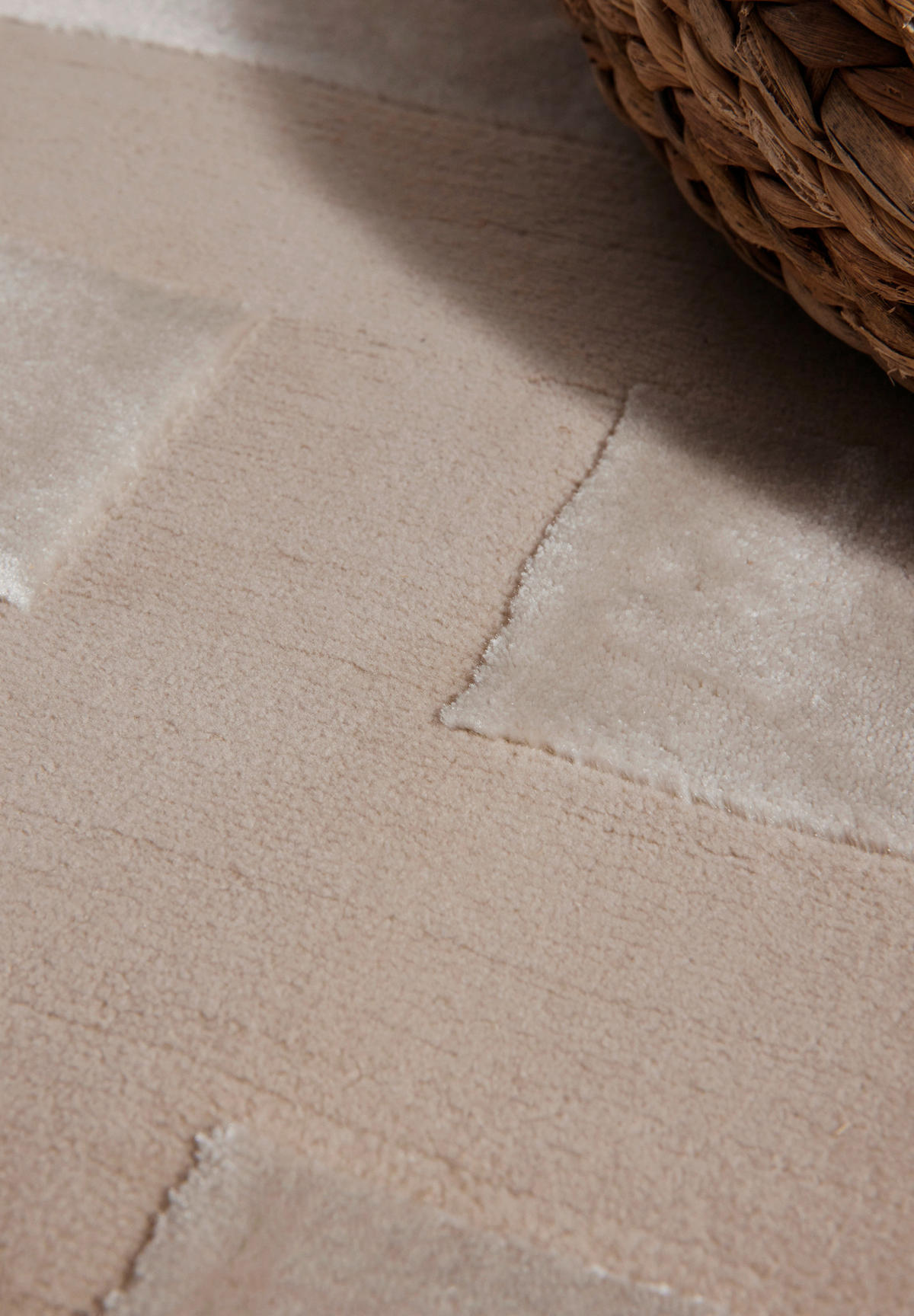 WEBTEPPICH 160/235 cm Perles Creme, Beige rechteckig  - Beige/Creme, Design, Kunststoff (160/235cm) - Elle Decoration