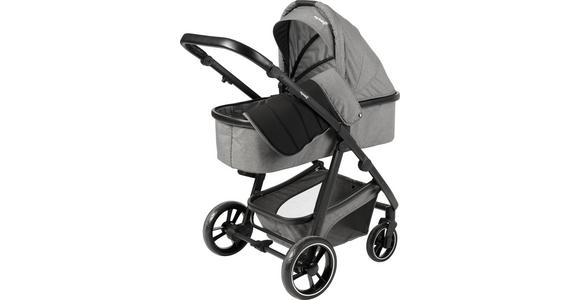 KINDERWAGENSET Korfu  - Dunkelgrau/Schwarz, Basics, Kunststoff/Textil - My Baby Lou