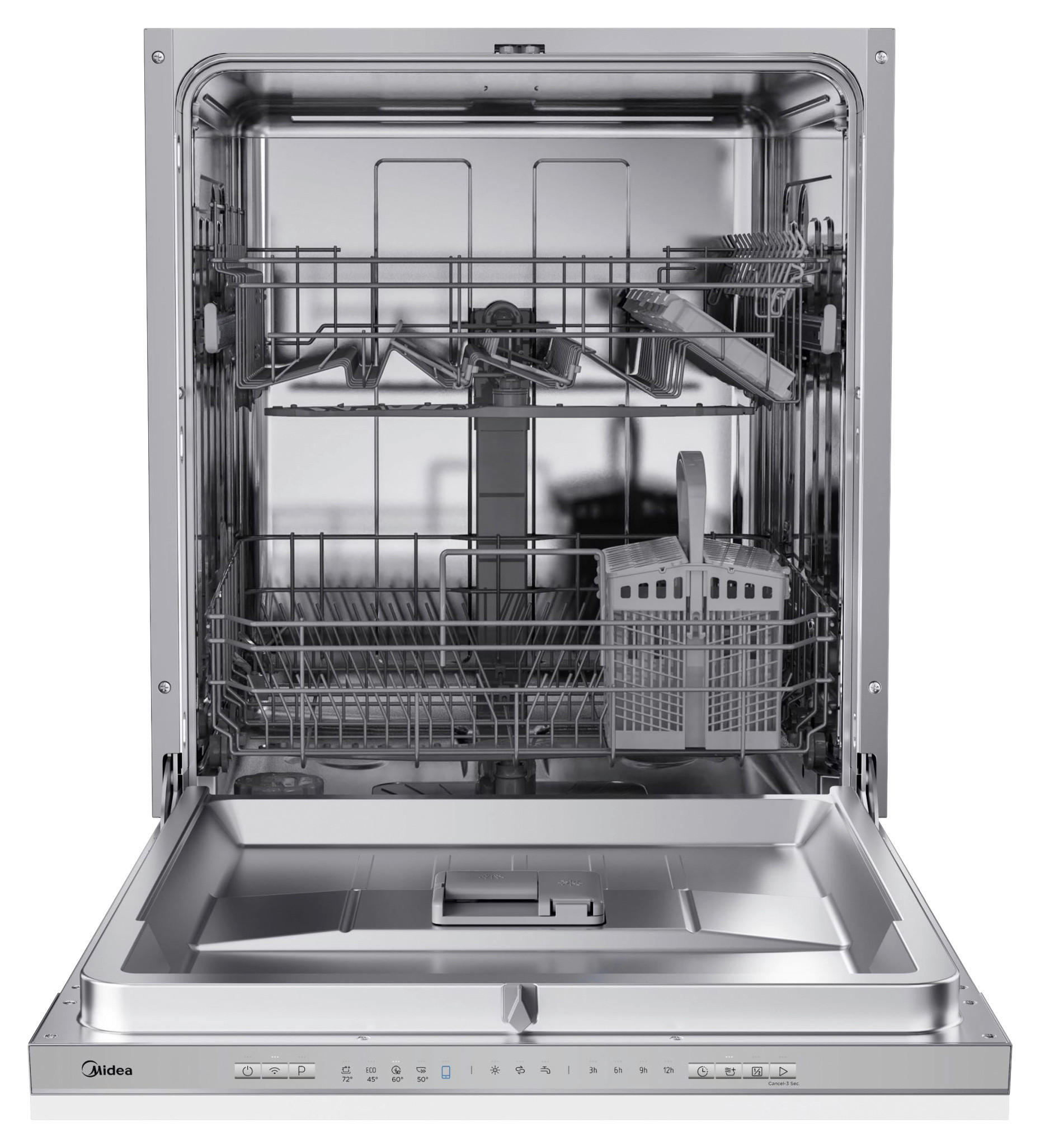 GESCHIRRSPÜLER MDWPB1303LS-W  - Silberfarben, Basics, Kunststoff/Metall (59,8/81,5/55cm) - Midea