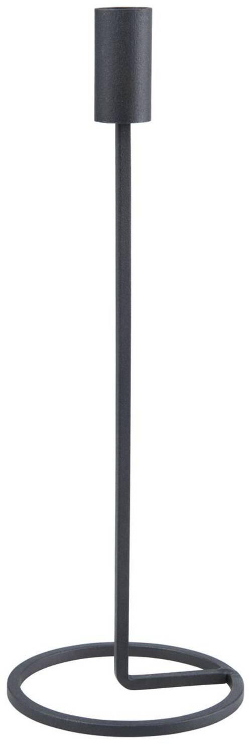 STOJAN NA SVÍČKY  kov - černá, Basics, kov (11/32cm)