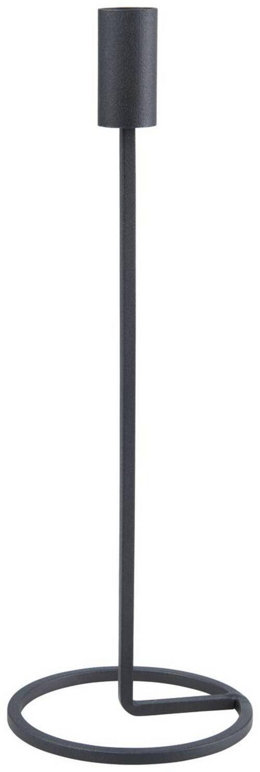 STOJAN NA SVÍČKY  kov - černá, Basics, kov (11/32cm)