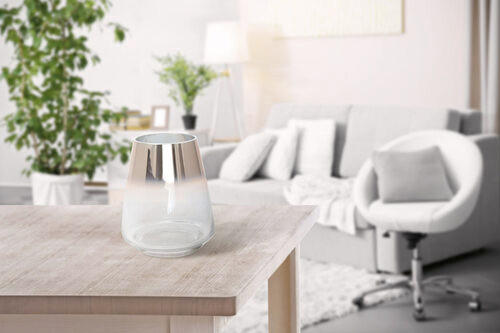VASE  - Goldfarben, Design, Glas (16/18,5/16cm) - Kayoom