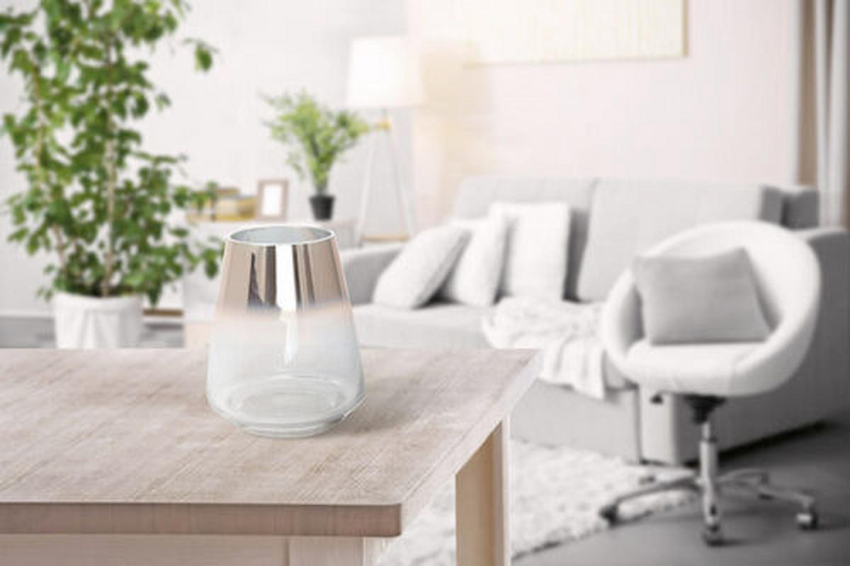 VASE  - Goldfarben, Design, Glas (16/18,5/16cm) - Kayoom