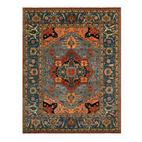 ORIENTTEPPICH 250/300 cm Super Serapi Blau, Hellblau  - Blau/Hellblau, LIFESTYLE, Textil (250/300cm) - Cazaris