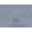 ECKSOFA in Flachgewebe Blau  - Blau/Silberfarben, KONVENTIONELL, Holz/Textil (186/255cm) - Cantus