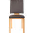 STUHL Echtleder Kernbuche massiv Buchefarben, Dunkelbraun - Dunkelbraun/Buchefarben, KONVENTIONELL, Leder/Holz (53/93/55cm) - Moderano