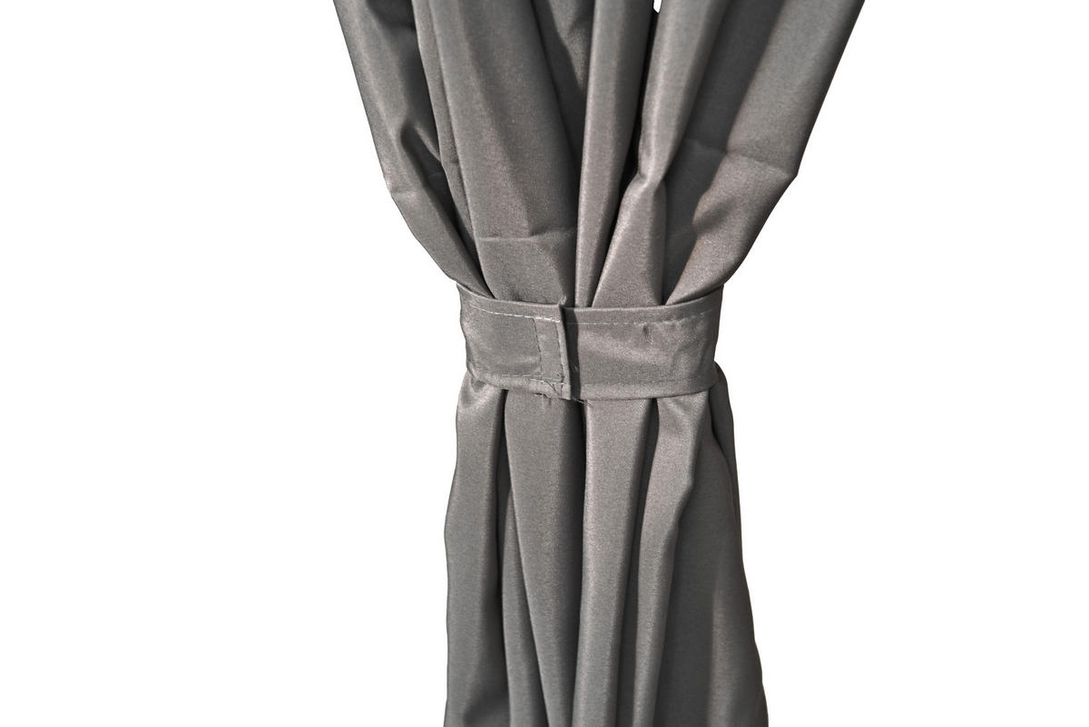 PAVILLON 360/270/300 cm   - Anthrazit/Schwarz, Basics, Kunststoff/Metall (360/270/300cm) - Gardenson